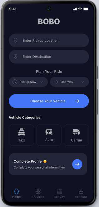 BOBO Ride-Hailing screenshot 2
